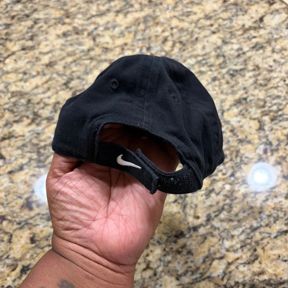 Nike Infant Heritage Swoosh Adjustable Baseball‎ Cap Black 2319-023 Hat Kids